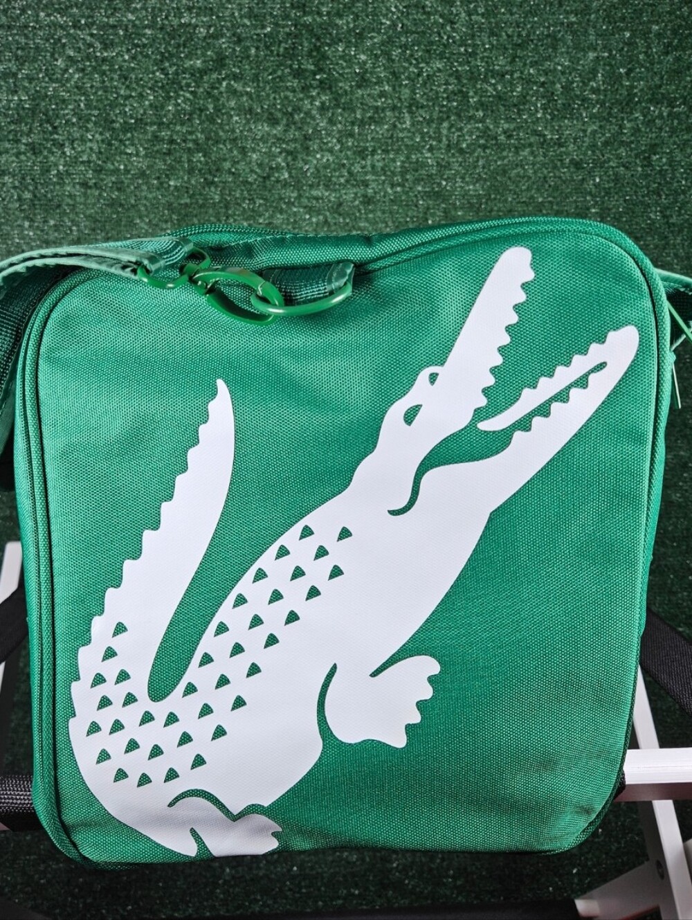 NWOT Vintage Lacoste Parfums Essential Unisex Duffel Bag/Gym Bag / 21"×12"×10"